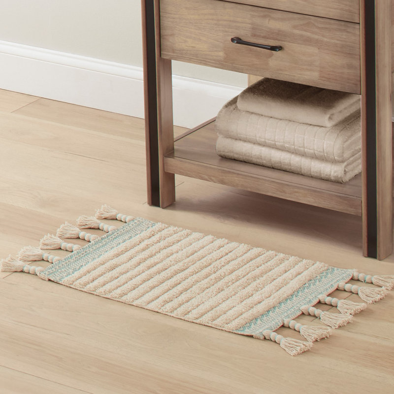 Lucky Brand Demian Fringe Cotton Bath Rugs & Reviews | Wayfair